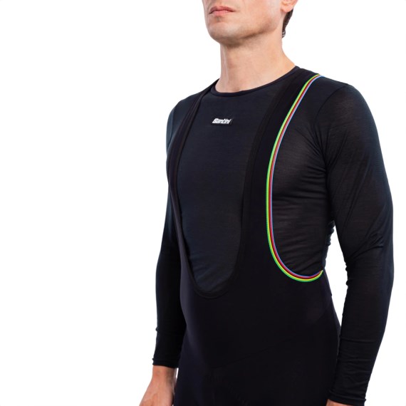 Calza larga SANTINI Hombre UCI Rainbow Official Black