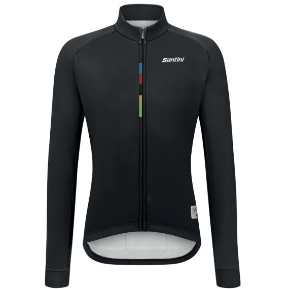 Campera De Invierno SANTINI Unisex UCI Rainbow Official Black