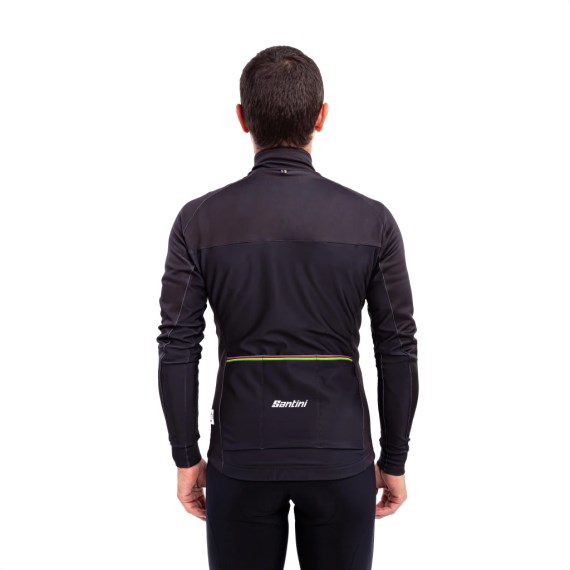 Campera De Invierno SANTINI Unisex UCI Rainbow Official Black