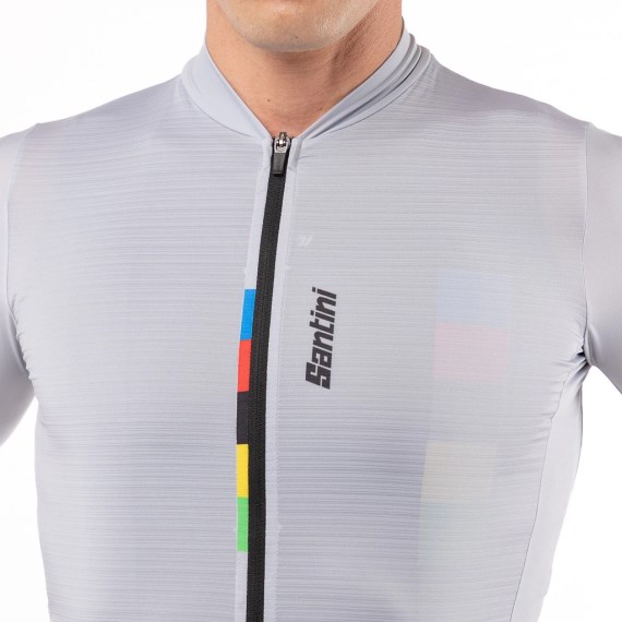 Jersey SANTINI Unisex UCI World Champion GRIS