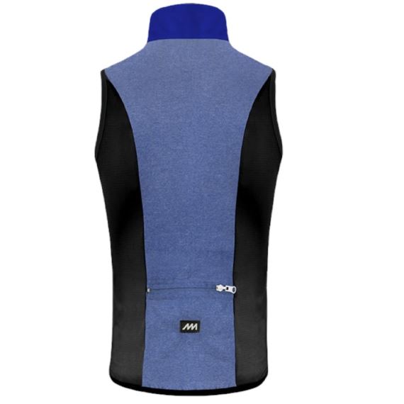 Chaleco rompeviento Magenta AZUL MELANGE