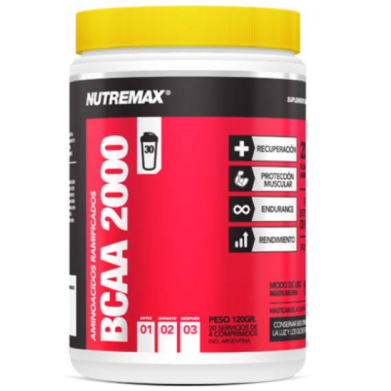 NUTREMAX - BCAA 2000 - Comprimidos