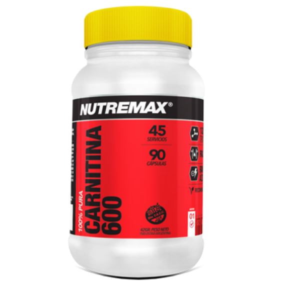 NUTREMAX - CARNITINA 600 - Cápsulas