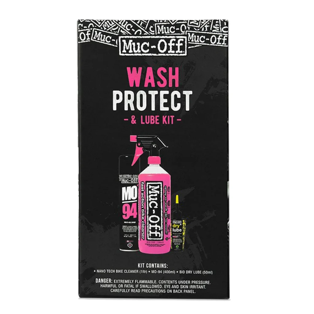 Kit de limpieza Muc-Off Wash Protect and Lube seco