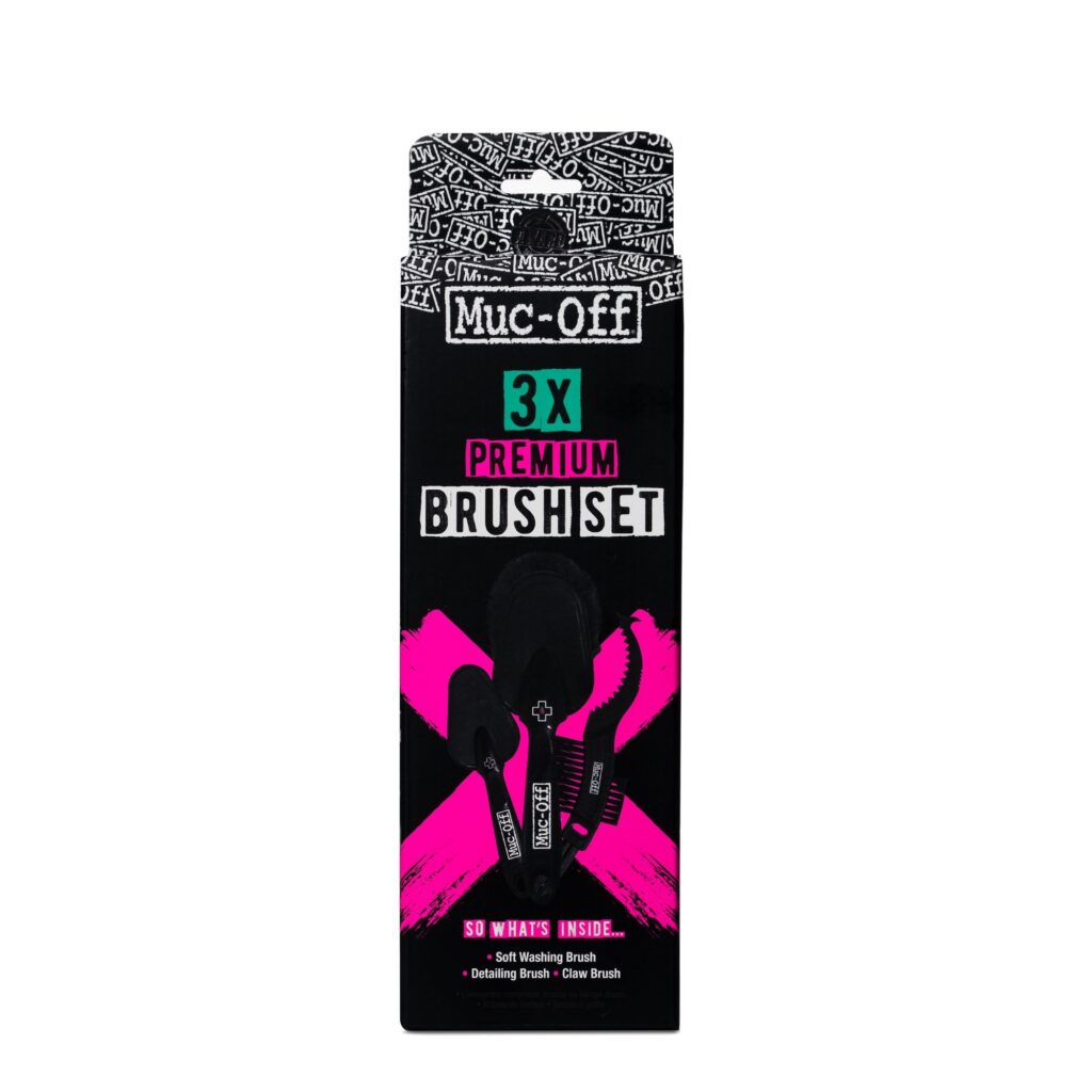 Set de cepillos Muc-Off Premium, pack de 3