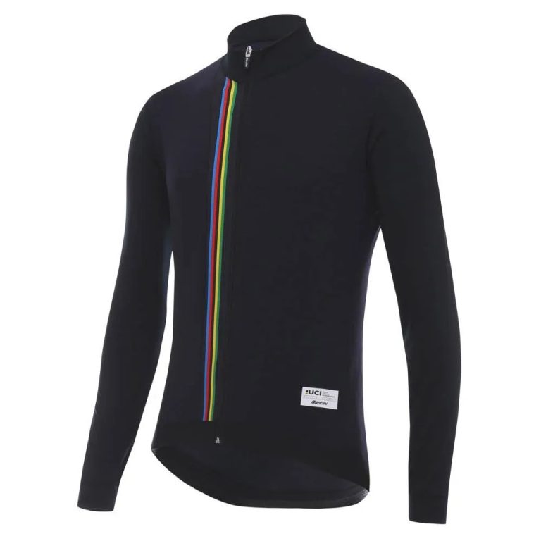 Jersey Santini UCI Rainbow Thermofleece oficial unisex